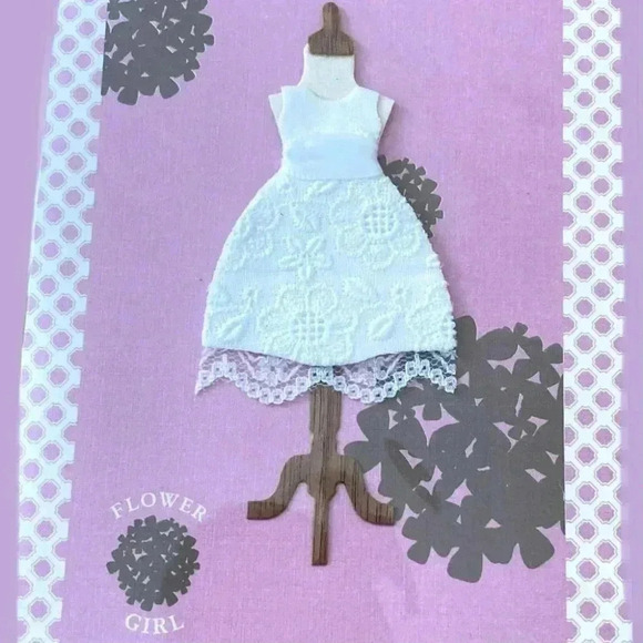 Flower Girl Dress Wedding 3D Thank You Card - Picture 1 of 4